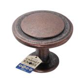 Lifemaster 25pcs 1-14 inch Oil Rubbed Bronze Cabinet Knobs - Rust-Proof Finish, Modern Design, Strong Zinc Alloy Construction, Complete with Short and Adjustable Screws for Drawer Dresser Handles