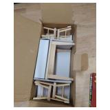 Z MAYABBO Wooden Dollhouse Furniture of Table and Chair, Miniature Dollhouse Accessories of Dining Room Accessory - 112 Scale