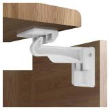6 Pack Upgraded Invisible Baby Proofing Cabinet Latch Locks  No Drilling or Tools Needed, Fits Most Cabinets and Drawers, Works with Countertop Overhangs, Strong Adhesive for Easy and Secure Install