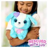 SCRUFFALUVS Blue Surprise Pet, Mystery Plush Toys, Stuffed Animals, Wash to Reveal 1 of 3 Rescue Pets: Puppy, Bunny, or Kitty - Includes 8.7in Deluxe Pet Carrier - Styles May Vary