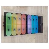 Weekly Pill Organizer 2 Times a Day, Travel Pill Box 7 Day, Portable Daily Pill Case, AM PM Pill Container for Medication, Vitamin, Fish Oils, Supplement