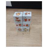 Vertintong 6 Pcs 1.6 Inch Inspirational Woodland Nursery Decor Animals Wall Decor Stuff Wooden Forest Animals Bear Raccoon Lion Fox Block Safari Creature Table Decoration(White)