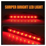 Cxdar Third 3rd Brake Light LED for 2013-2018 Ford Escape, High Mount Rear Brake Lights Assembly for 13-18 Escape, Waterproof Center Cab Lamp Stop Light (Red)