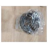 ALLTOP 5 Pieces Circle Biscuit Cutter,Professional Stainless Steel Round Cookie Cutters Tool with Ring Handle for Baking Pastry Doughnut