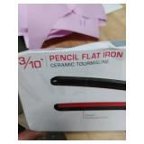 Three tenths inch Ceramic Tourmaline Pencil Flat Iron