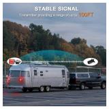 LINKITOM Magnetic Wireless Trailer Light kit, Rechargeable LED Tow Lights with Turn Signal, Brake, Running and Stop Lights, Waterproof for RV Camper Boat Trailer Towing