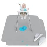 Splat Mat 2 Pack for Under High Chair and Arts and Crafts and Eating Mess, Waterproof 42
