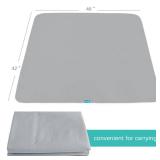 Splat Mat 2 Pack for Under High Chair and Arts and Crafts and Eating Mess, Waterproof 42