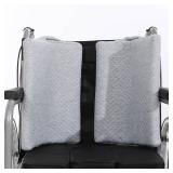 Beuuatm 1 Pair Lateral Support Cushions for Wheelchair Side Guards, Wheelchair Side Pads for Larger Sized People Unable to Sit Upright in Wheelchairs