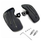 GYMAKR Motorcycle Footpeg Front Foot Pegs for K-awasaki Vulcan S 650 2015-2025 Driver Foot Rest Aluminum Motorbike Highway Footboard Accessories (A-Black)