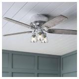 6 Pack Ceiling Fans Glass Shade Covers, Clear Glass Shade Replacements Globes Lampshades with Round Silver Border, Screw-Fixed Lamp shade for Light Fixtures Chandelier Sconces Vanity Lights