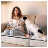 HFYZZ 4 Pcs Plastic Sofa Seat Cushion Covers - Clear PVC Waterproof Couch Slipcover Against Cat Dog Clawing Scratching, 28x28x9 Inch, Black Edge