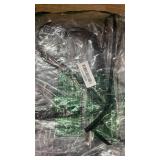 HFYZZ 4 Pcs Plastic Sofa Seat Cushion Covers - Clear PVC Waterproof Couch Slipcover Against Cat Dog Clawing Scratching, 28x28x9 Inch, Black Edge