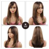 NATAGHAIR Honey Blonde Wigs for White Women - Missmizz Straight Highlight Brown Wig Human Hair Wigs for White Women can be Restyled to Curly Wigs