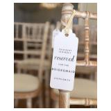 Chair Reservation Tags
