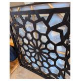 Kirklands Geometric Wood wall deco 45x45