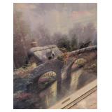 Thomas Kinkade Stone Bridge Print with COA 45x36