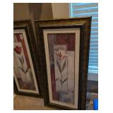Red Tulip Framed Art Print Set