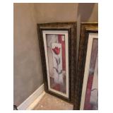Red Tulip Framed Art Print Set