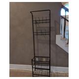 Metal Entryway Hall Tree with Shoe Storage