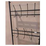 Metal Entryway Hall Tree with Shoe Storage