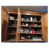 Cabinet contents and 6 drawers