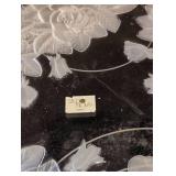 Studio Nova Rose Pattern Glass Serving Platter