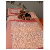 Full sized bed with bedding