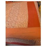 Full sized bed with bedding