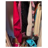 Hall closet contents, bring bags