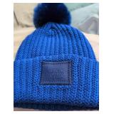 Love Your Melon Blue Knit Pom Beanie