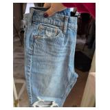 High Rise Cheeky Straight Jeans Size 29 Petite