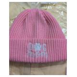 Pink Dog Mom Knit Beanie