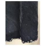 Black Velvet Dress with Button Detail