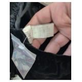 Black Velvet Dress with Button Detail