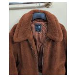 GAP Brown Teddy Sherpa Zip Jacket