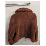 GAP Brown Teddy Sherpa Zip Jacket