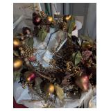 Metallic Gold Berry Holiday Wreath