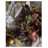 Metallic Gold Berry Holiday Wreath