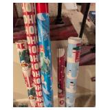 Christmas Holiday Gift Wrapping Paper Roll Set