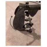 Metal Dog Sculpture on Roller Feet