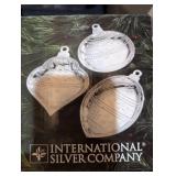 International Silver Company Holiday Bowl Ornaments Set