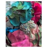 Decorative Silk Flowers for accessories basket not included