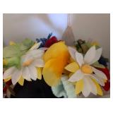 Decorative hair clips and flowers for accessories
