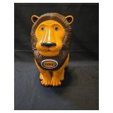 Lion Cookie Jar says \" get your hand out of my cookie jar.\"