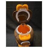 Lion Cookie Jar says \" get your hand out of my cookie jar.\"