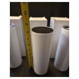 20oz White Stainless Steel Tumbler Set