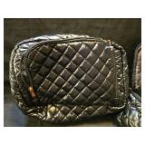 Black Quilted Cosmetic Bags Set