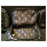 Black Quilted Cosmetic Bags Set