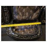 Black Quilted Cosmetic Bags Set